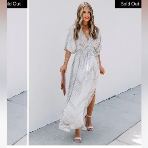 NWOT VICI Sloan Pocketed Kimono Maxi Dress XS